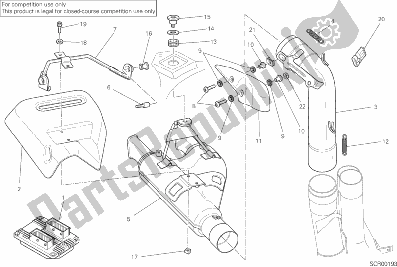 Wszystkie części do Wy? Cigi Uk? Adu Wydechowego Ducati Desmosedici RR 1000 2008